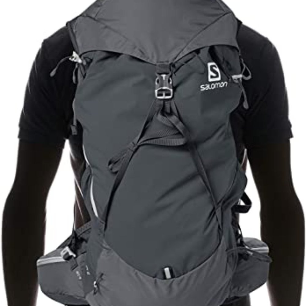 Salomon Dark Gray/Black Technical Hiking Backpack